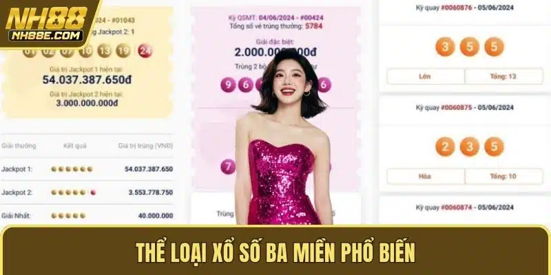 Thể loại xổ số ba miền phổ biến