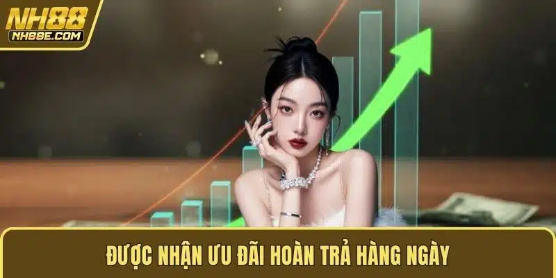 Được nhận ưu đãi hoàn trả hàng ngày
