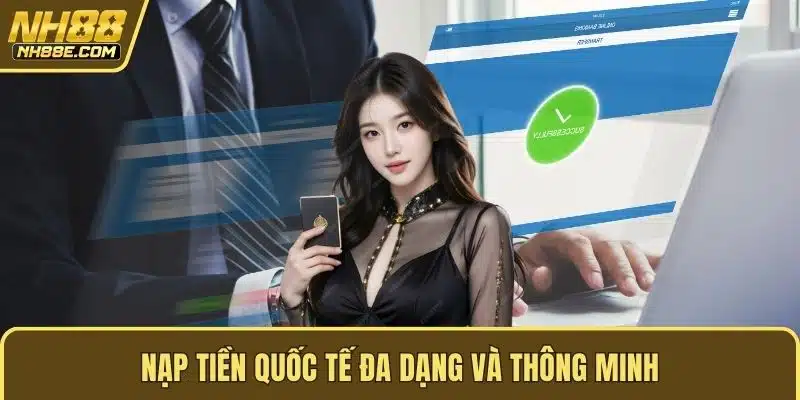 Nạp tiền quốc tế đa dạng và thông minh